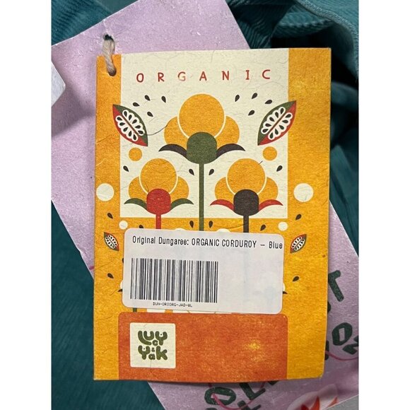 Lucy & Yak Womens Organic Cotton Corduroy Overalls Pocket 4 Long Green NWT New - Picture 10 of 11